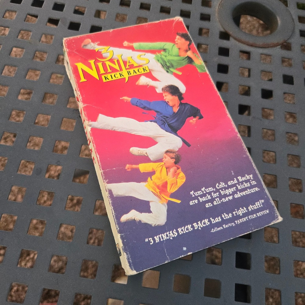 VTG 3 Ninjas Kick Back VHS Movie Columbia Tristar Home Video 1994 Kids Media USA